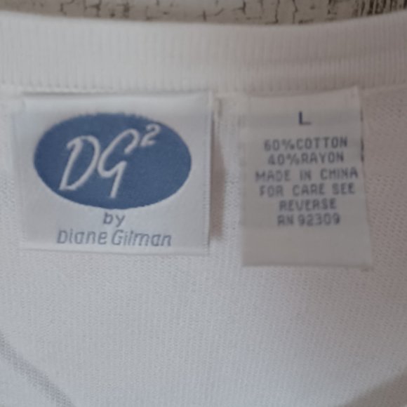 DG2 By Diane Gilman Top Size Large NWT - Picture 4 of 4